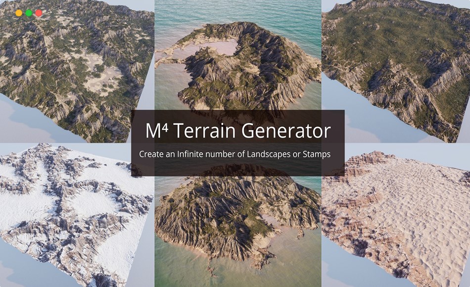 【UE4/5】程序化地形生成工具 Magic Map Material & Maker (M4)