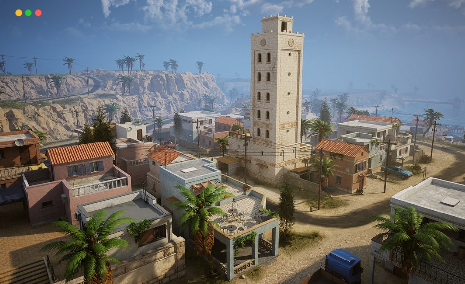 【UE5】地中海军事基地 Mediterranean Island Town and Army base