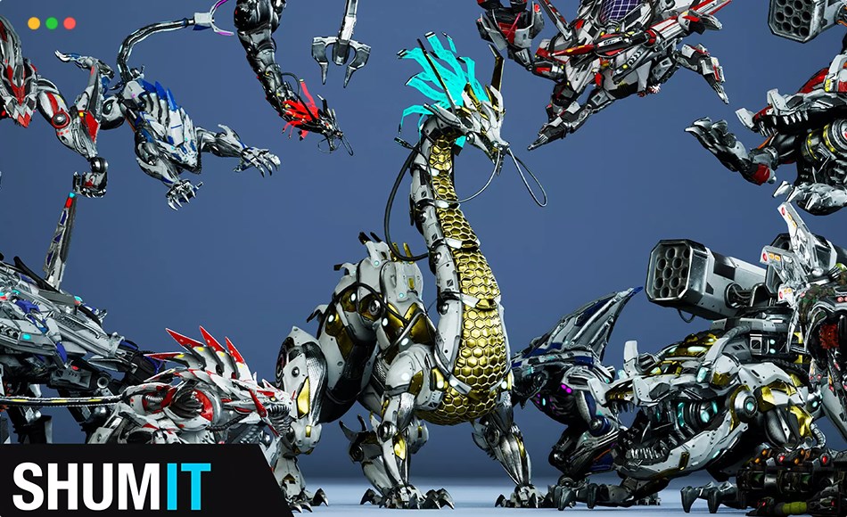 【UE5】科幻游戏角色 Sci-Fi Boss Pack