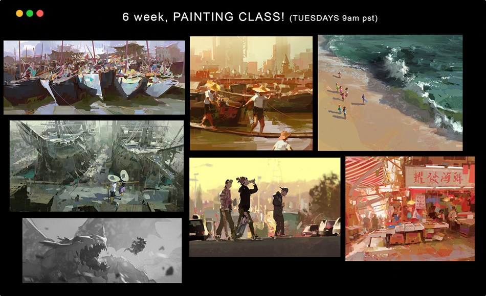 【中文字幕】PS教程 – 数字绘画课程 6 Week Painting Class