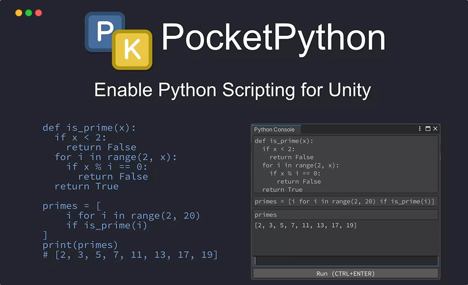 Unity插件 – 脚本编程插件 PocketPython