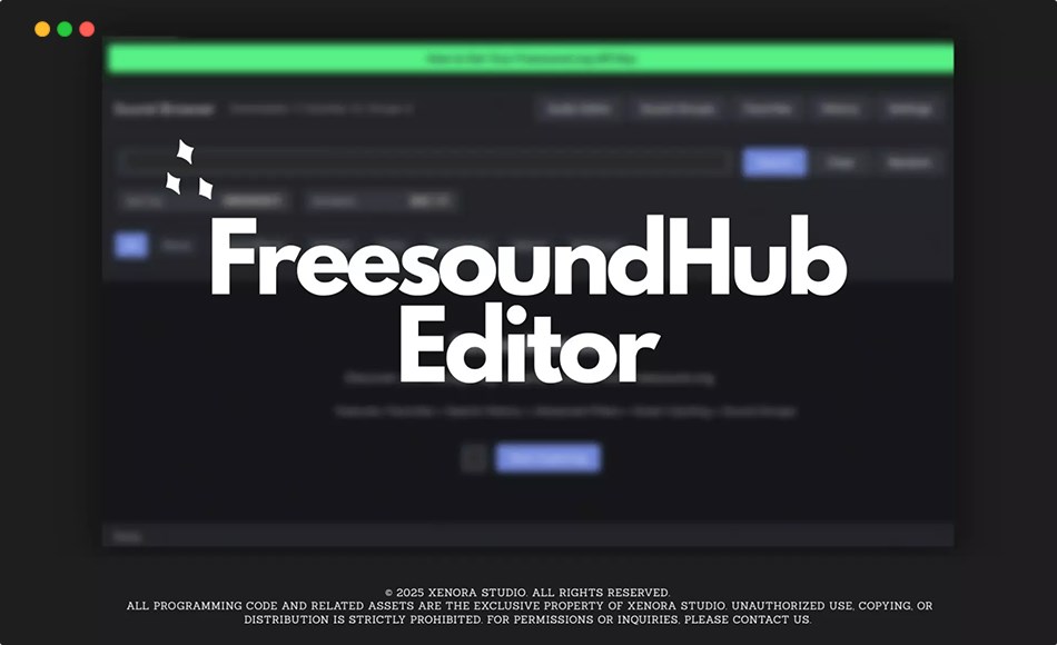 Unity插件 – 编辑器扩展 Freesound Hub