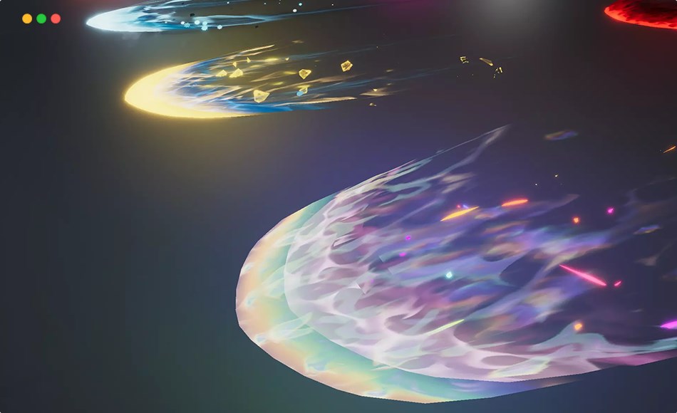 Unity特效 – 游戏冲击特效 Slash Barrage Wave VFX