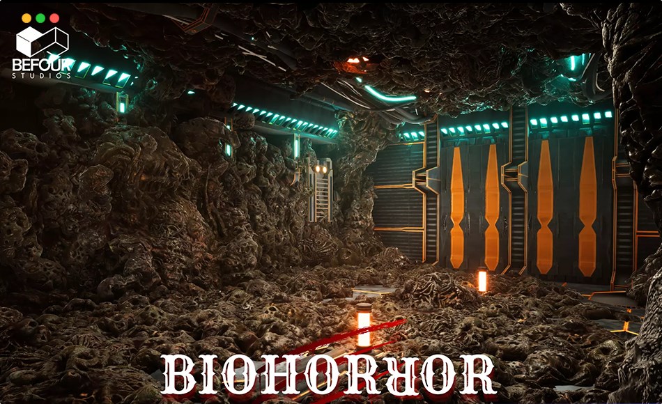 Unity场景 – 恐怖科幻环境 Bio Horror / Sci-fi Environment