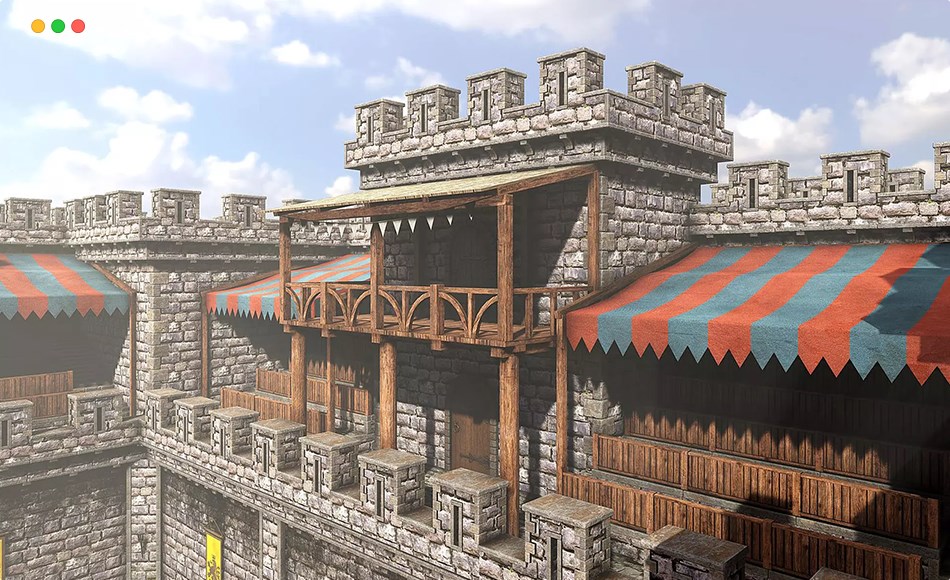 Unity场景 – 模块化战斗竞技场 HQ Fantasy Battle Arena (Modular)