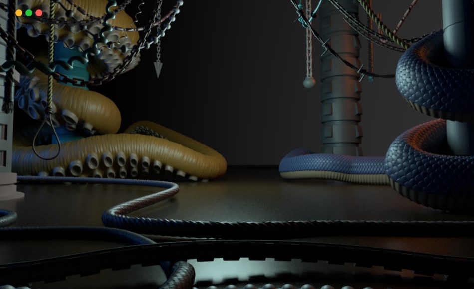 Blender插件 – 管道绳索曲线细节生成器插件 Handy Curve Profile