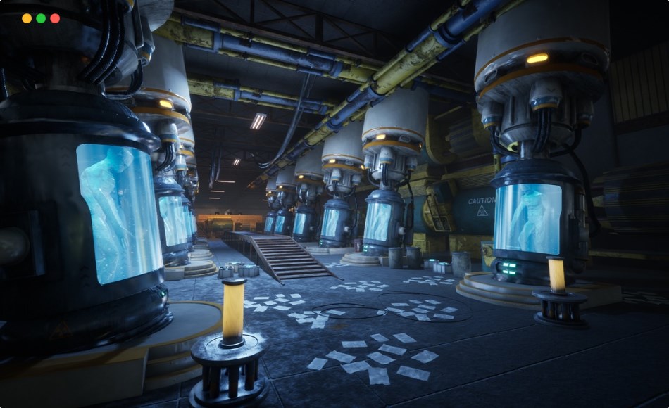 【UE5】科幻地下设施 Sci-fi Underground facility