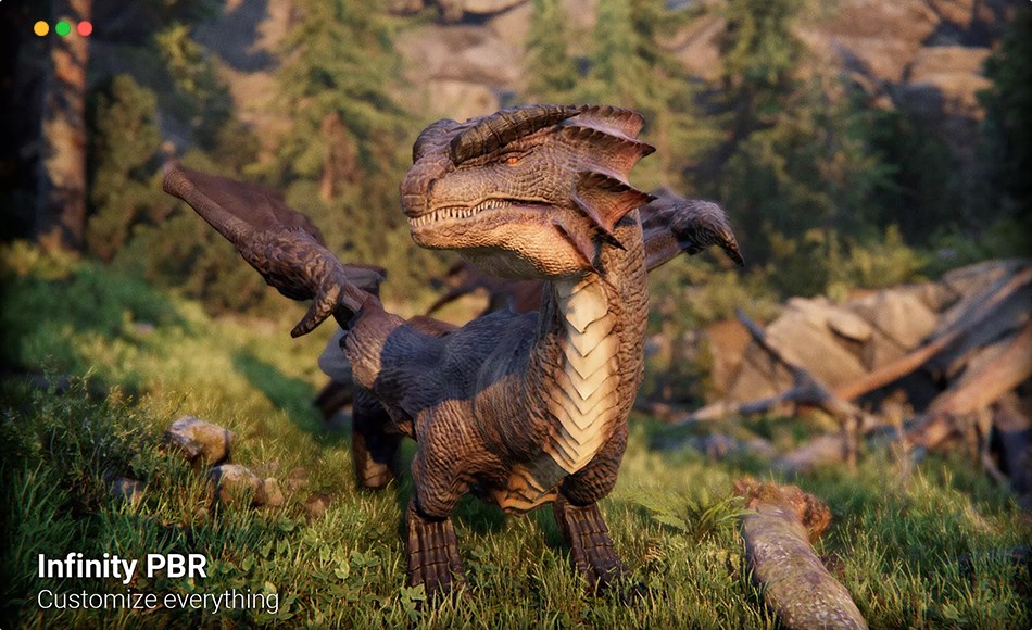 Unity资产 – 龙奇幻扮演游戏 Dragons – Fantasy RPG – Customizable Dragon Pack