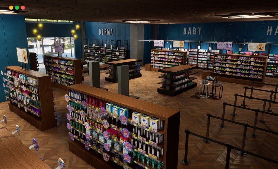 【UE5】药店工作环境 Pharmacy / Drugstore Environment ( Pharmacy Medicine Chemistry Medicines Shop )