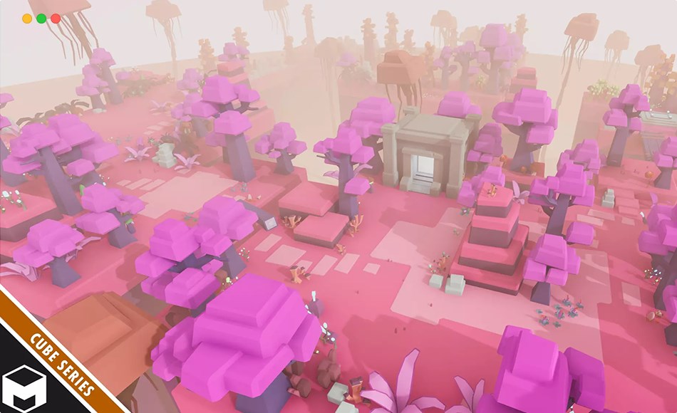 Unity资产 – 风格化资产包 CUBE – Planet Hue Pack