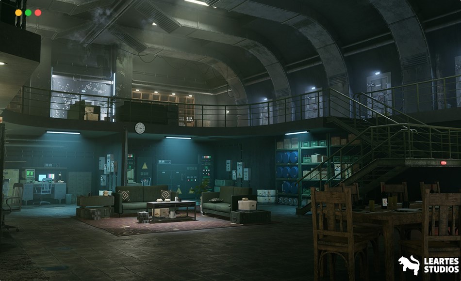 【UE5】地下掩体场景 Cold War Underground Bunker