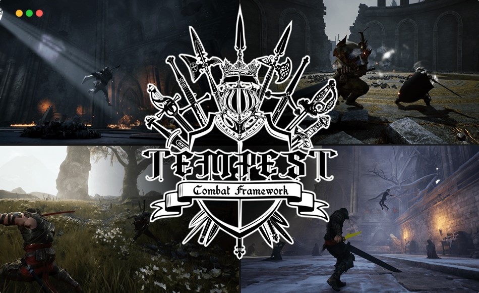 UE5插件 – 动作格斗框架游戏开发 Tempest Combat Framework – V2.0 Action Combat System