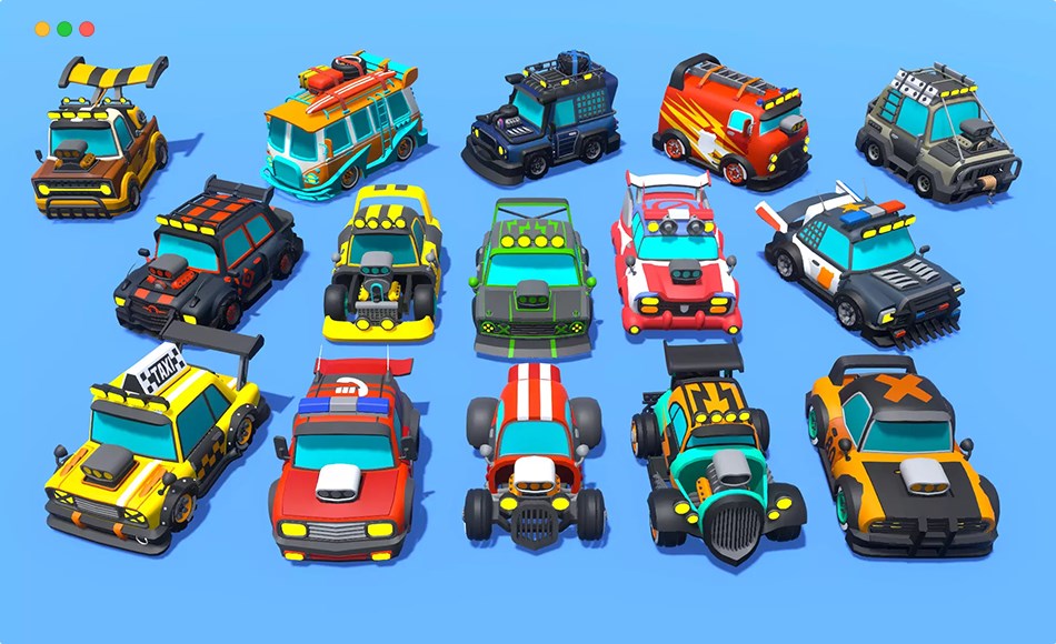 Unity资产 – 游戏车辆包 Super Casual Vehicles Pack