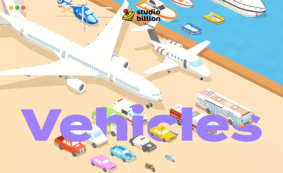 Unity资产 – 风格化卡通车辆 Low Poly: Vehicles