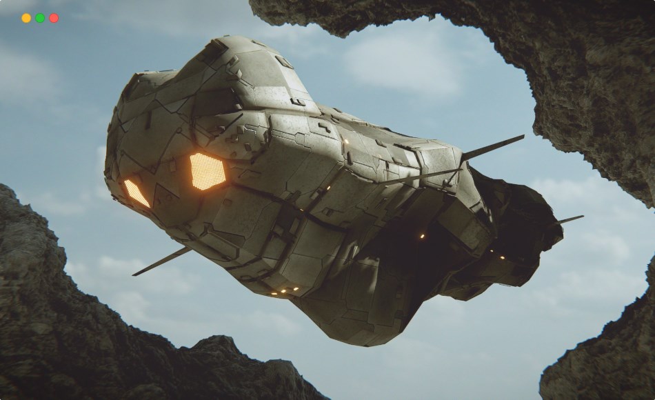 Blender插件 – 随机星舰飞船 Random Starship