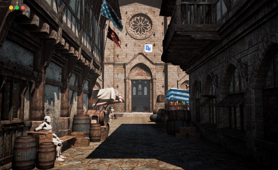 【UE5】中世纪模块化城镇 Medieval Modular Town (With Interiors)