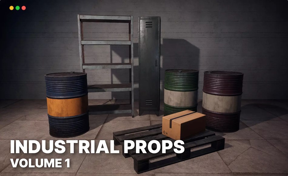 Unity资产 – 工业道具包 Industrial Props Pack Vol. 1