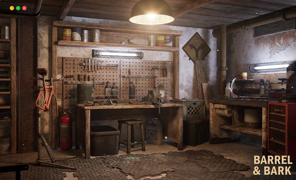 【UE5】自行车修理店 Bicycle Repair Shop