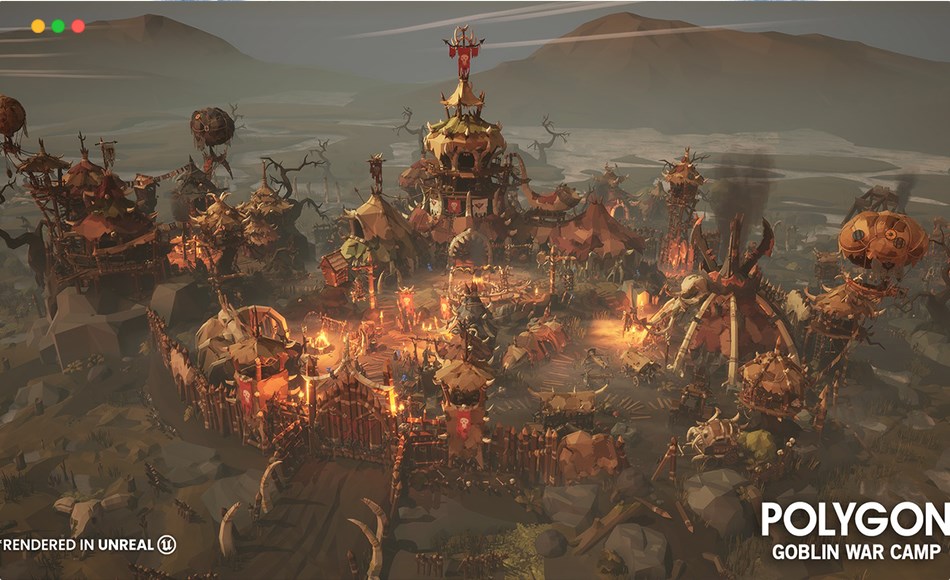 【UE5】哥布林战争营地 POLYGON – Goblin War Camp