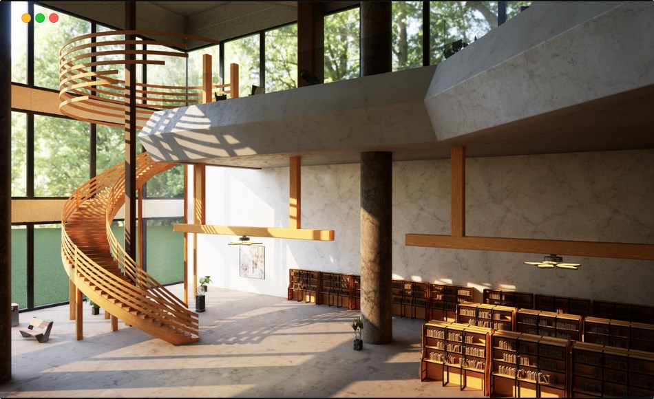 【UE5】现代图书馆环境 Modern Library / Bookstore Environment ( Modern Library Bookstore )