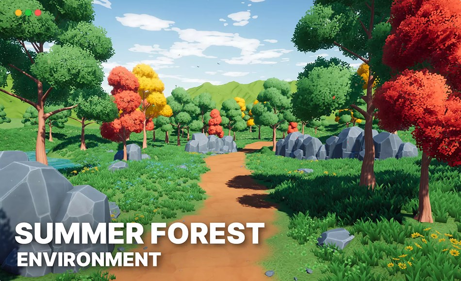 Unity场景 – 风格化夏日森林自然环境 Summer Forest – Stylized Nature Environment