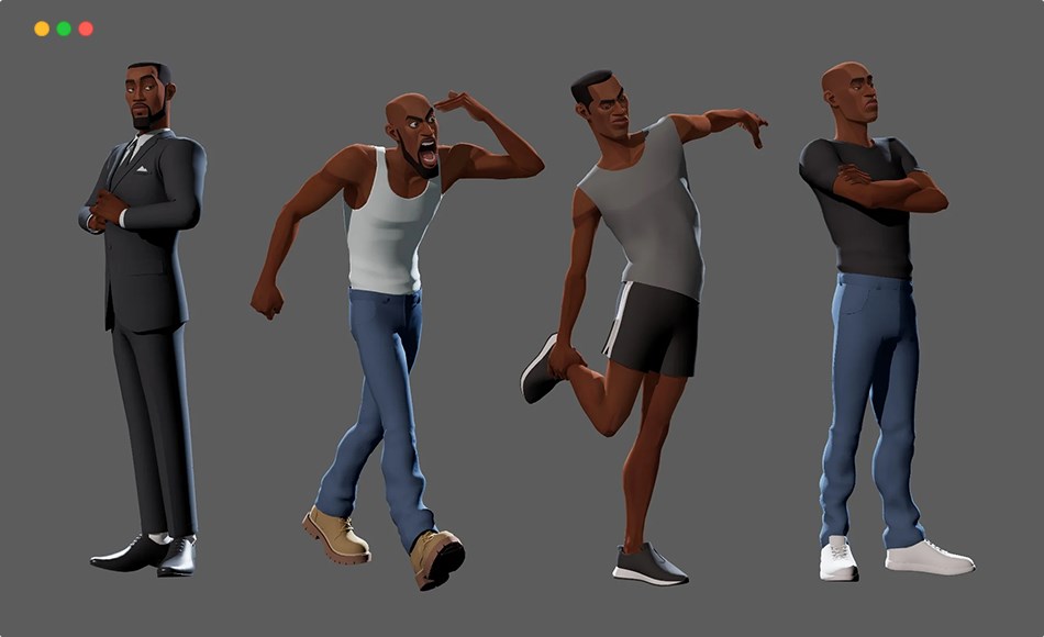 Maya动画 – 风格化角色绑定 Mukuru – character rig for maya