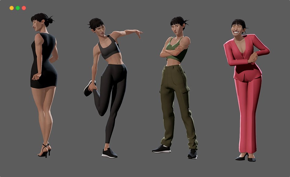 Maya动画 – 风格化角色绑定 Mazu – character rig for maya