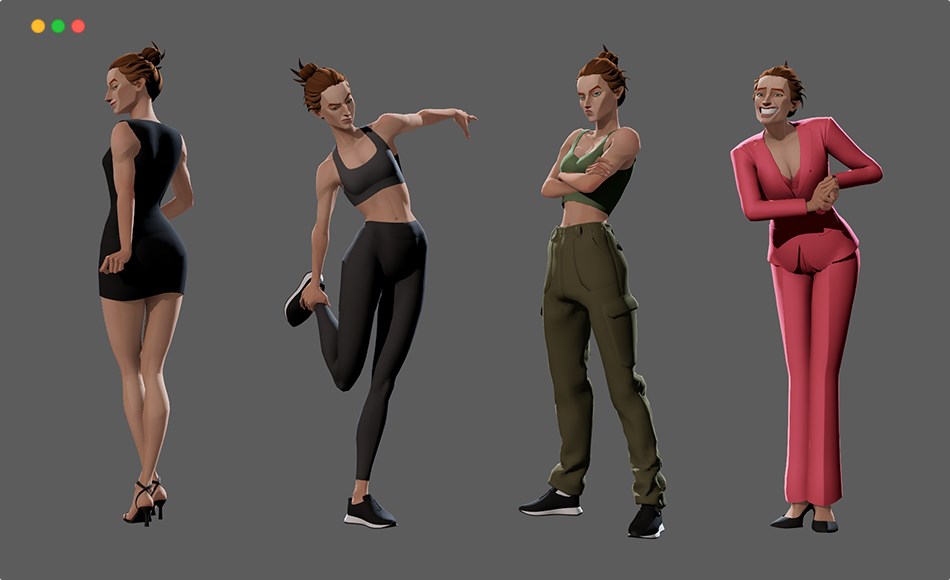 Maya动画 – 风格化角色绑定 Minerva – character rig for maya