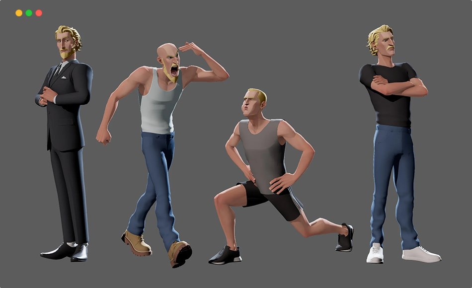 Maya动画 – 风格化角色绑定 Mars – character rig for maya