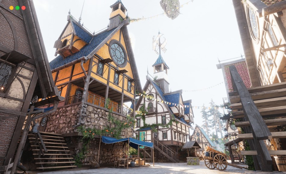 【UE5】飞天幻想小镇 Flying Fantasy Town