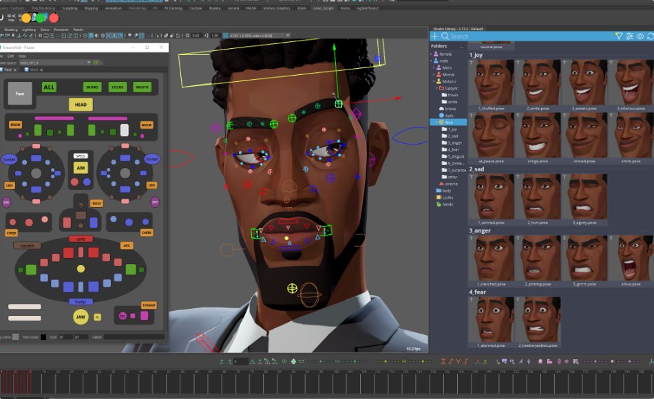 Maya动画 – 风格化角色绑定 Mukuru – character rig for maya