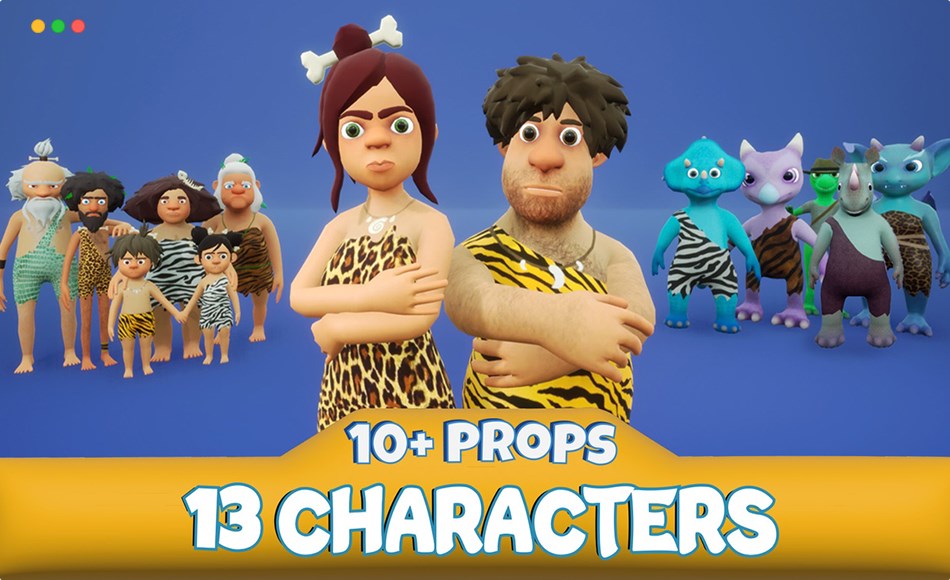 【UE5】石器时代角色人物 Stone Age Characters Pack