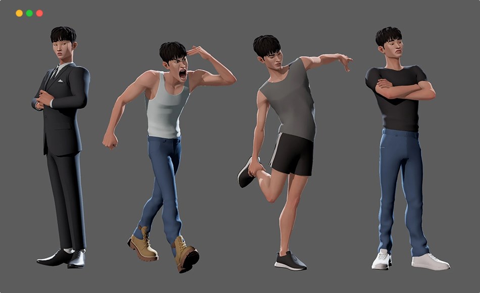 Maya动画 – 风格化角色绑定 Mireuk – character rig for maya