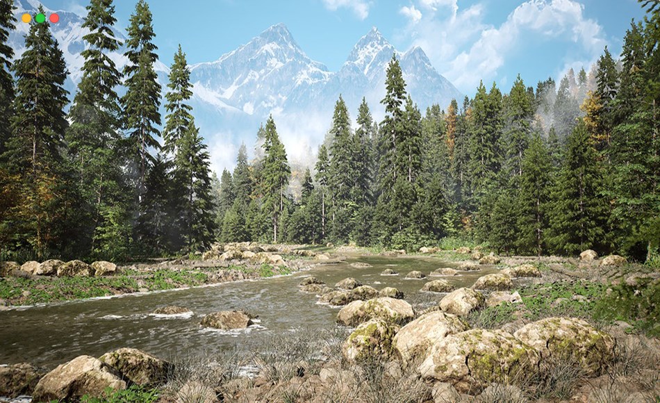 【UE5】山地森林环境 Forest Essentials ( Forest Environment , Procedural Mountain Forest, Forest )