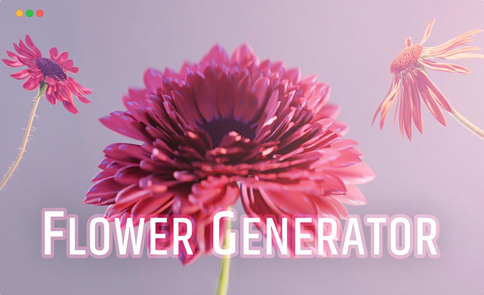 Blender插件 – 花朵生成器 Flower Generator