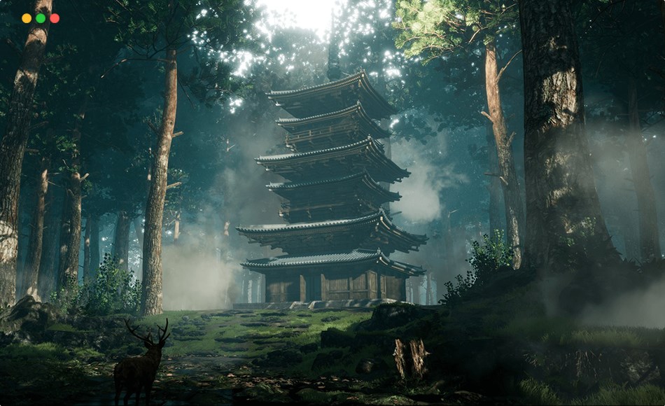 【UE5】模块化日本宝塔 Japanese Modular Pagoda