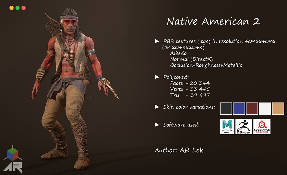 【UE5】美洲原住民 Native American 2