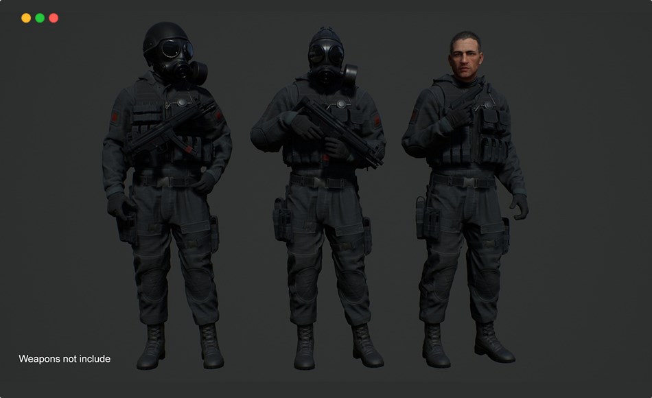 【UE5】模块化黑色套件 Black Kit Modular