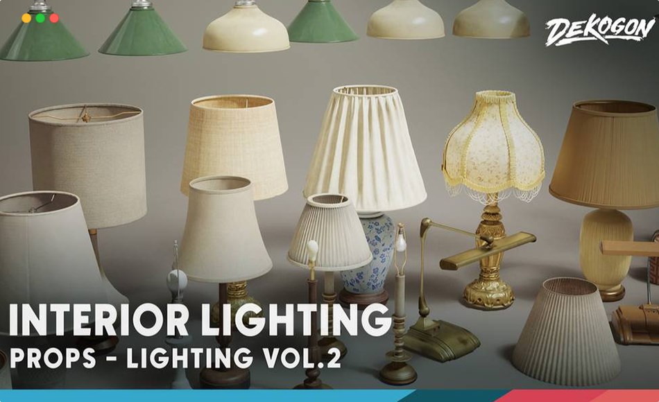 【UE5】室内灯具 Lighting VOL.2 – Interior (Nanite and Low Poly)