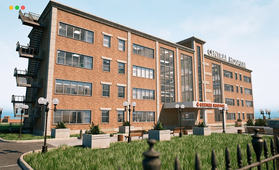 【UE5】城市模块化医院 City MODULAR HOSPITAL v.2