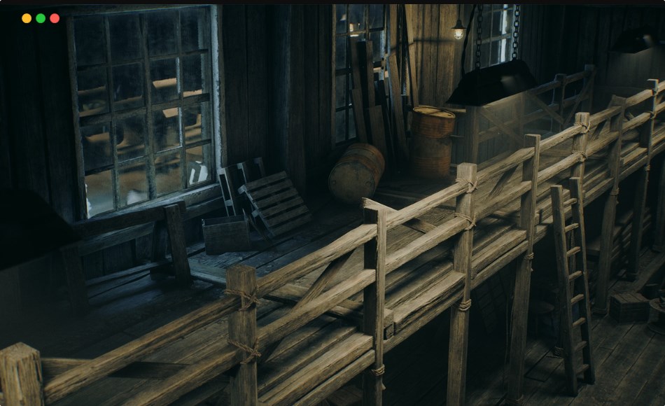 【UE5】城镇建筑 Town Buildings VOL.1 – Moose’s Dockhouse