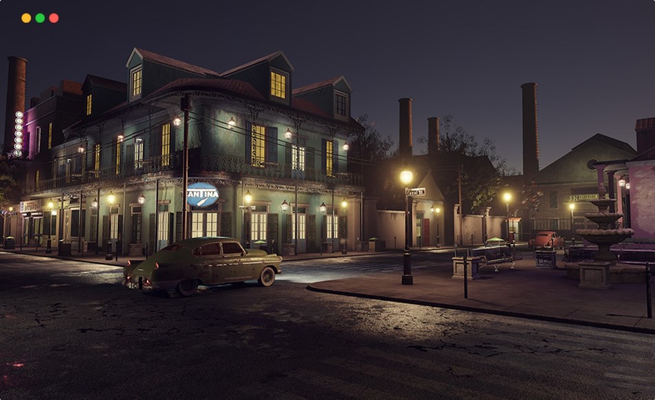 【UE5】法国区街道环境 French Quarter Street Environment