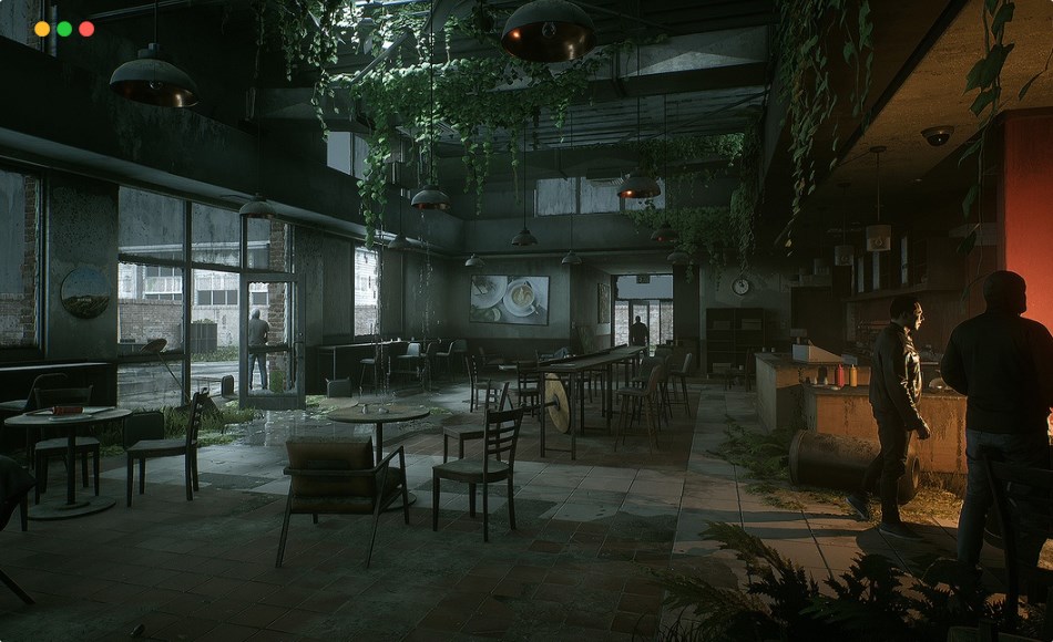 【UE5】后世界末日废弃咖啡馆 Post Apocalyptic Abandoned Coffee Shop Drive Thru