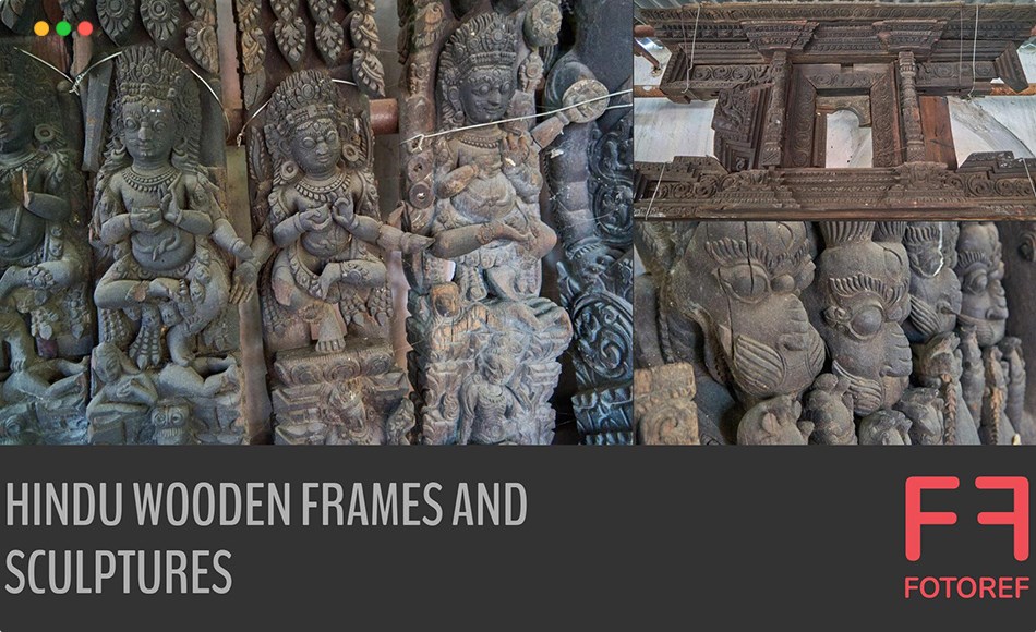137 张印度教雕塑参考照片 137 photos of Hindu Wooden Frames and Sculptures
