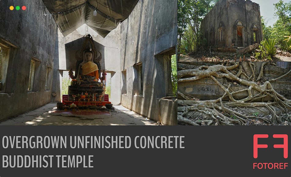 145 张杂草丛生佛教寺庙参考照片 145 photos of Overgrown Unfinished Concrete Buddhist Temple