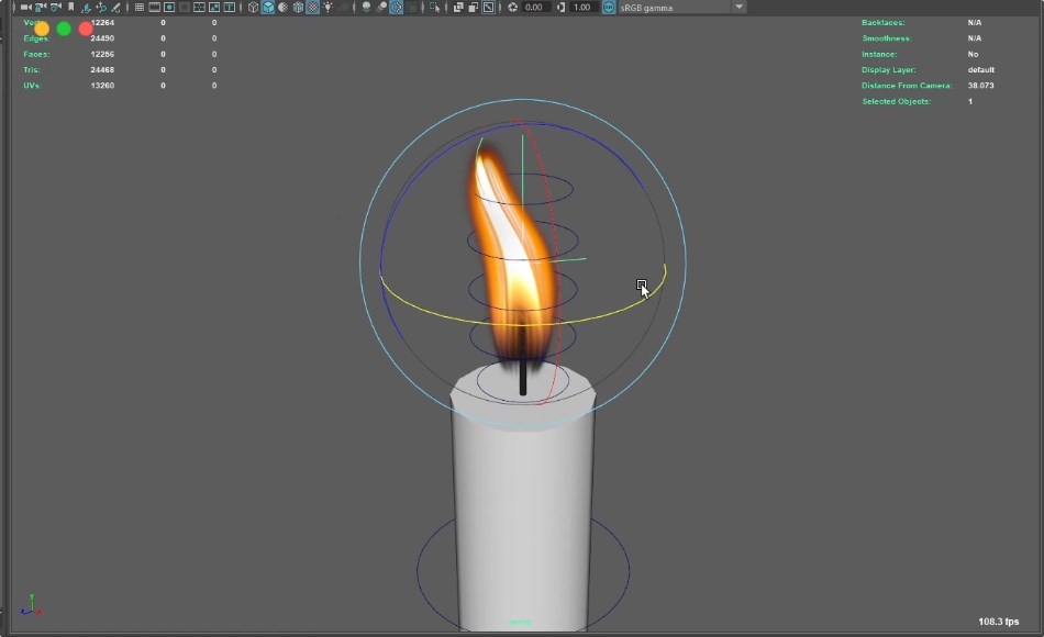 【中文字幕】Maya教程 – 蜡烛绑定教程 Candle Rig for Maya