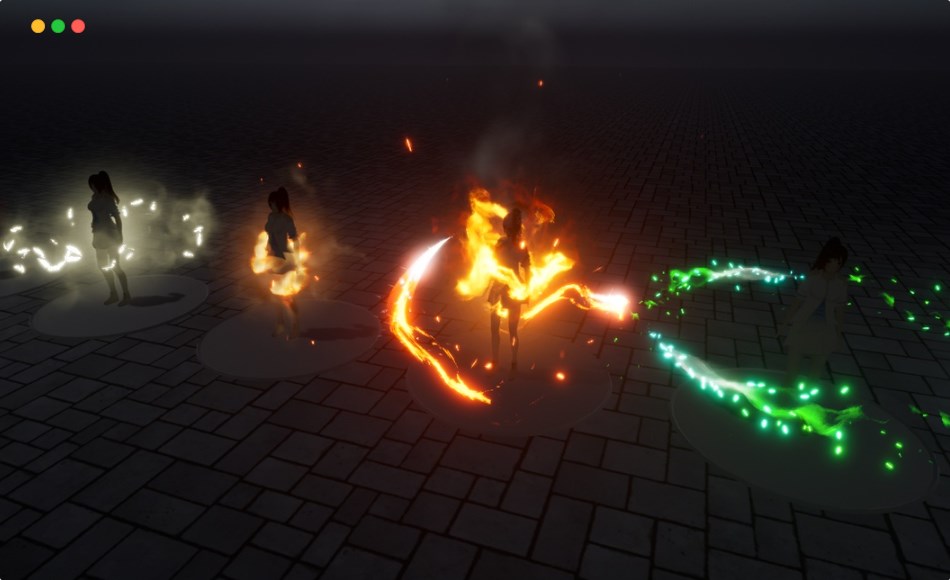 【UE5】角色光环特效 Character Auras Pack