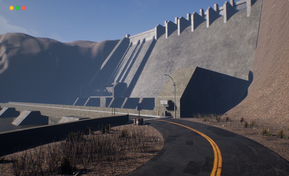 【UE5】模块化大坝环境 Modular Dam Environment