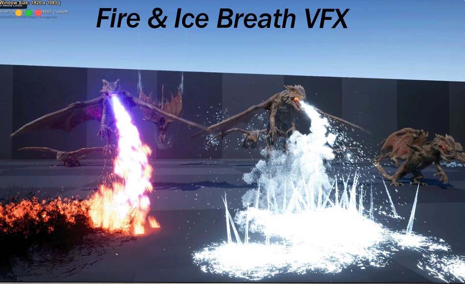【UE5】冰火视觉特效 Dragon VFX Fire Ice