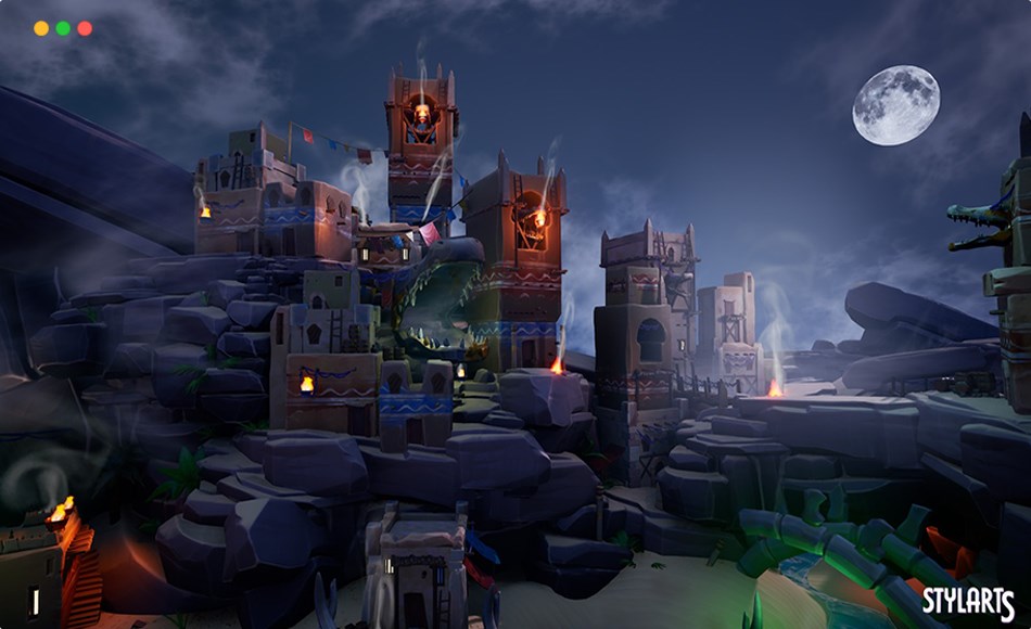 【UE5】风格化沙漠小镇 Stylized Desert Town ( Stylized Stylized Desert Desert Town Town Tower Tower )